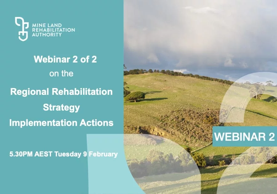 Webinar 2: Regional Rehabilitation Strategy Implementation Actions 4 & 5