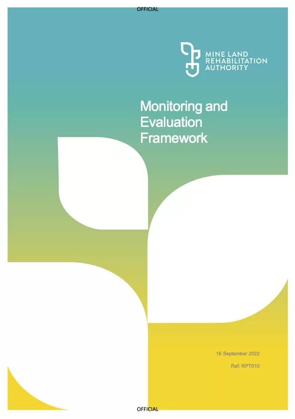 Monitoring and Evaluation Framework – September 2022